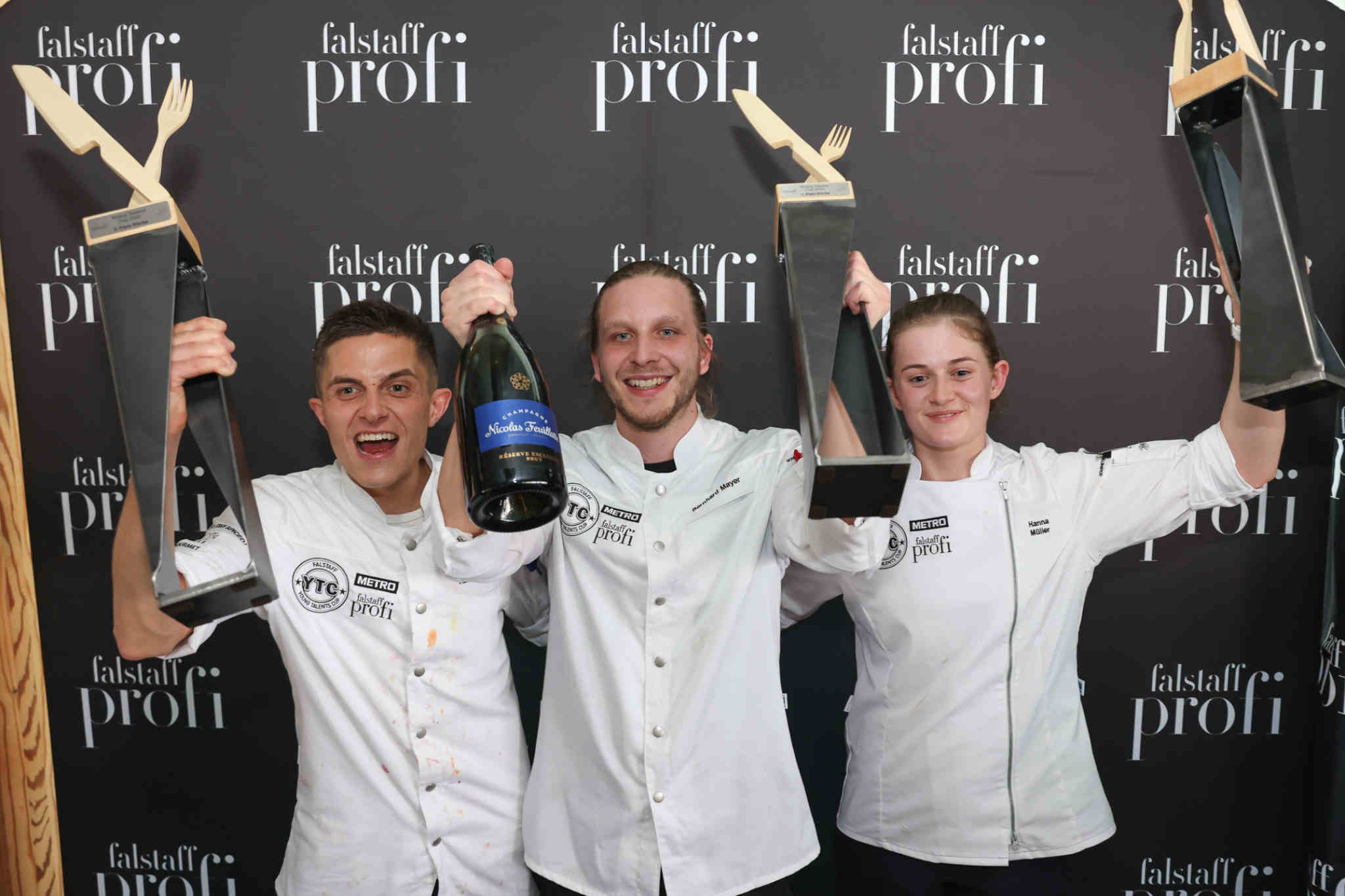 Sieger in der »Küche«: Valentin Krehl (3. Platz) Bernhard Mayer (1. Platz) und Hanna Müller (2. Platz)