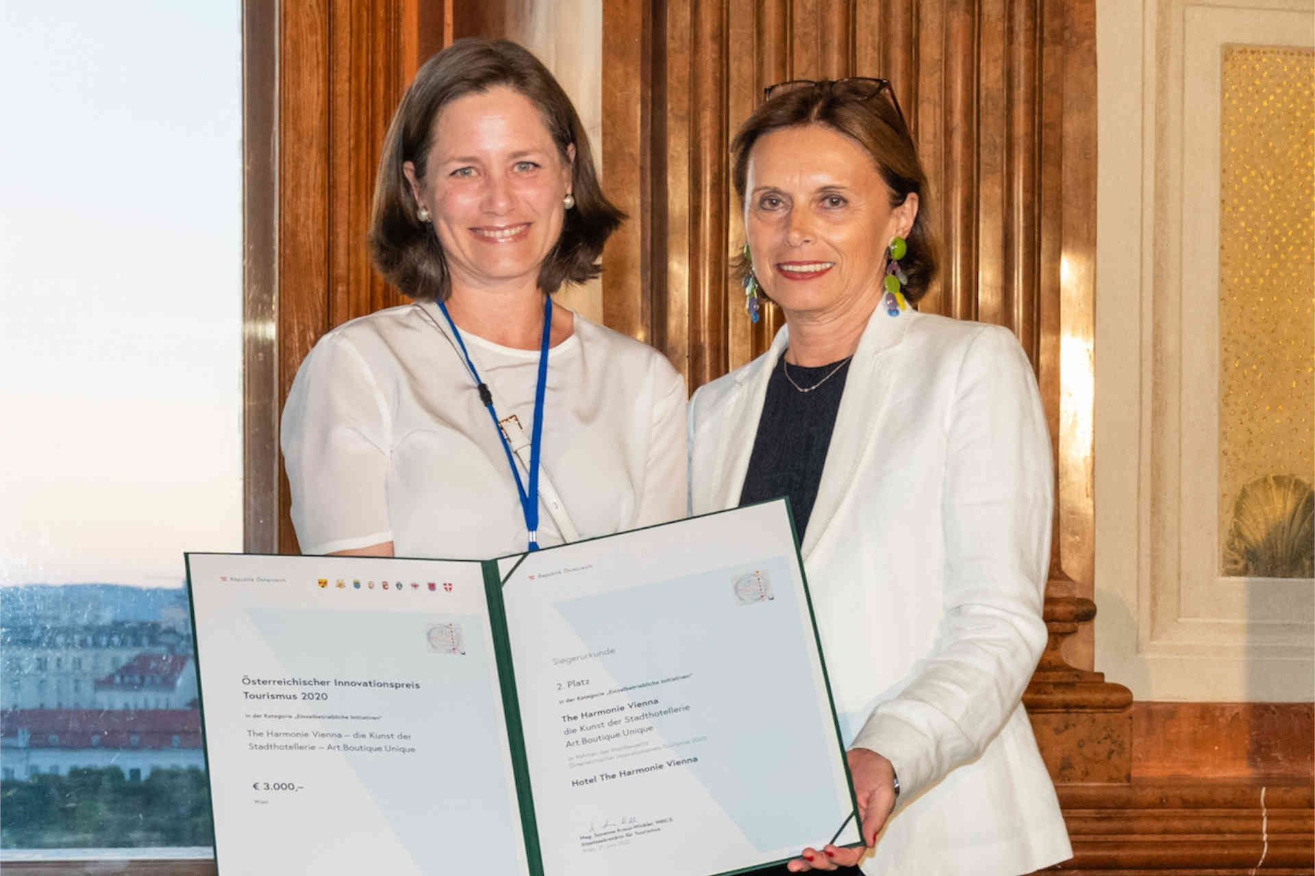 Sonja Wimmer wurde als Arbeitgeberin ausgezeichnet. © The Harmonie Vienna