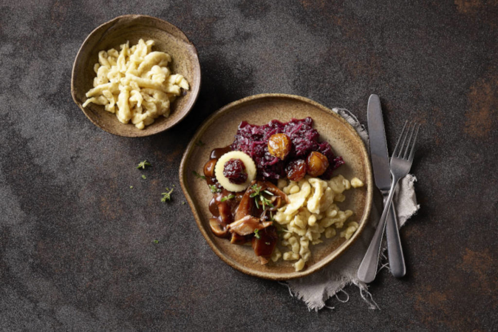 Auch herbstliche Wildgerichte schmecken vegan. © Unilever Food Solutions & Eskimo