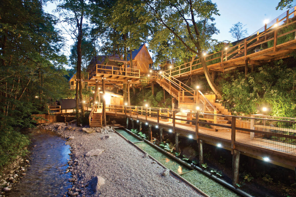 Vorzeigeprojekt in der Natur von »GlamPro«: das »Garden Village« in Bled, Slowenien. © GlamPro