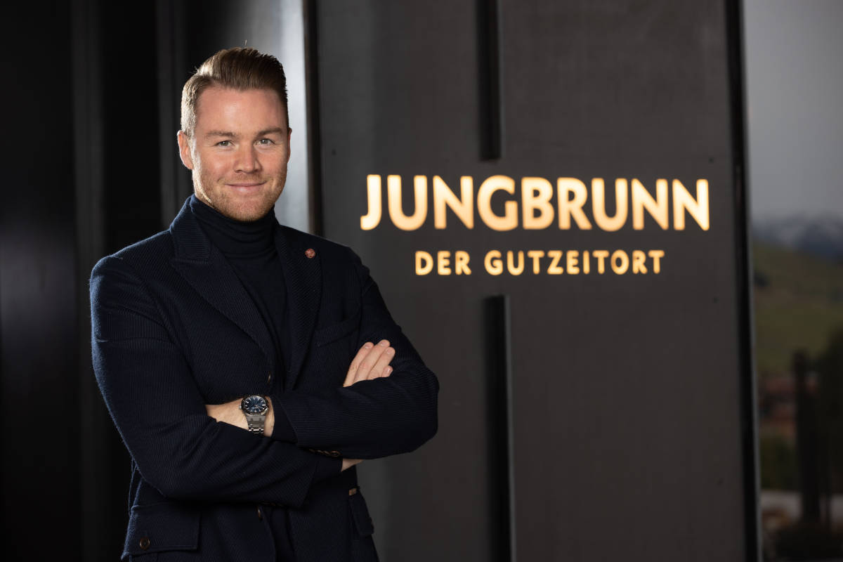 Marcel Gutheinz ist Inhaber und Geschäftsführer des »Hotel Jungbrunn – Der Gutzeitort«. © Hotel Jungbrunn