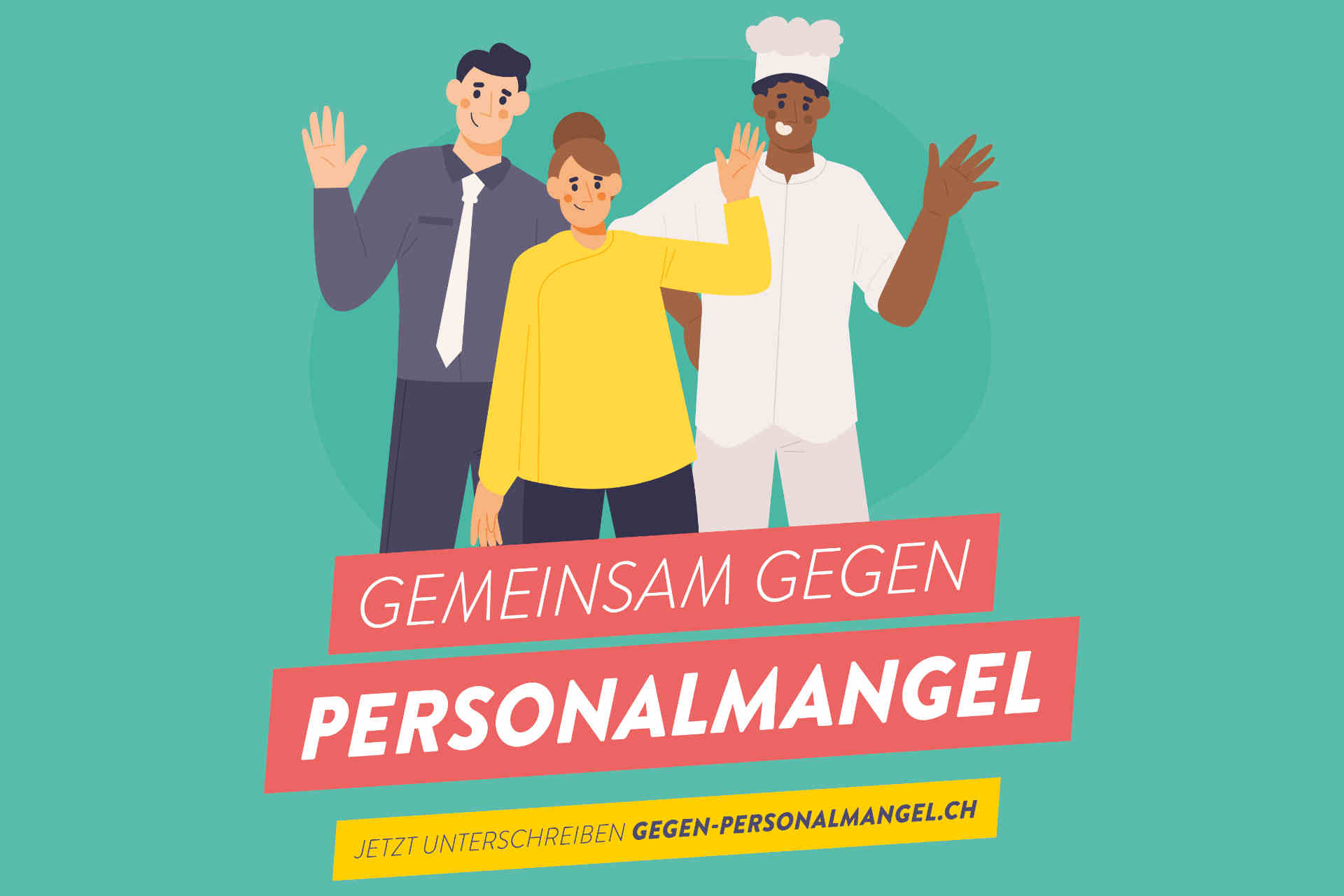Am 7. November 2022 fiel der Startschuss zur Unterschriftensammlung »Gemeinsam gegen Personalmangel«.© Gastro & Hotel Union