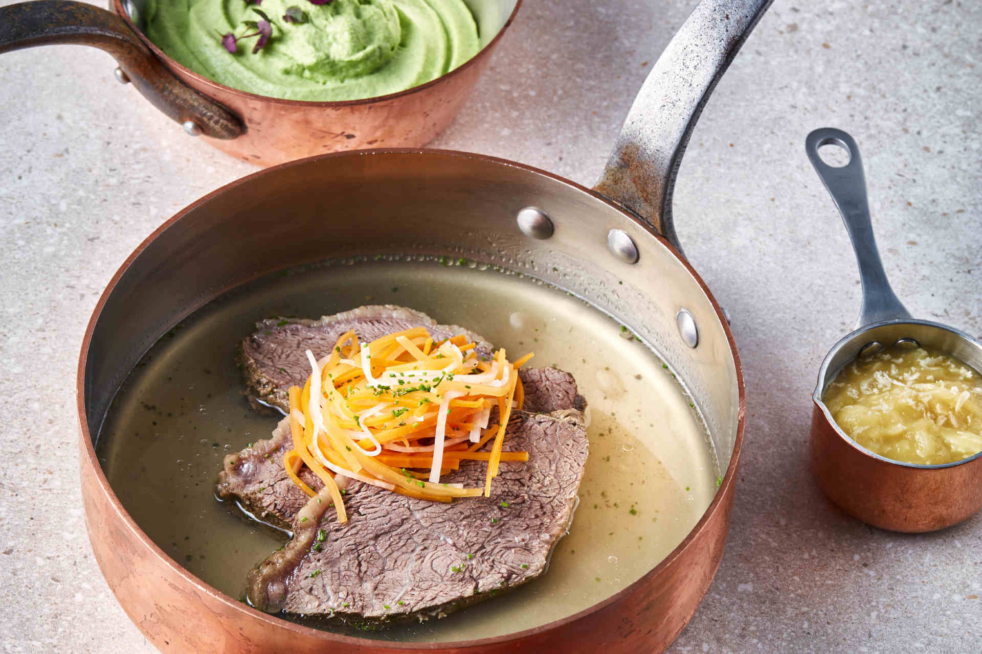 Der Tafelspitz von Andras Horvath ist ein Rezept im Report. © Unilever Food Solutions