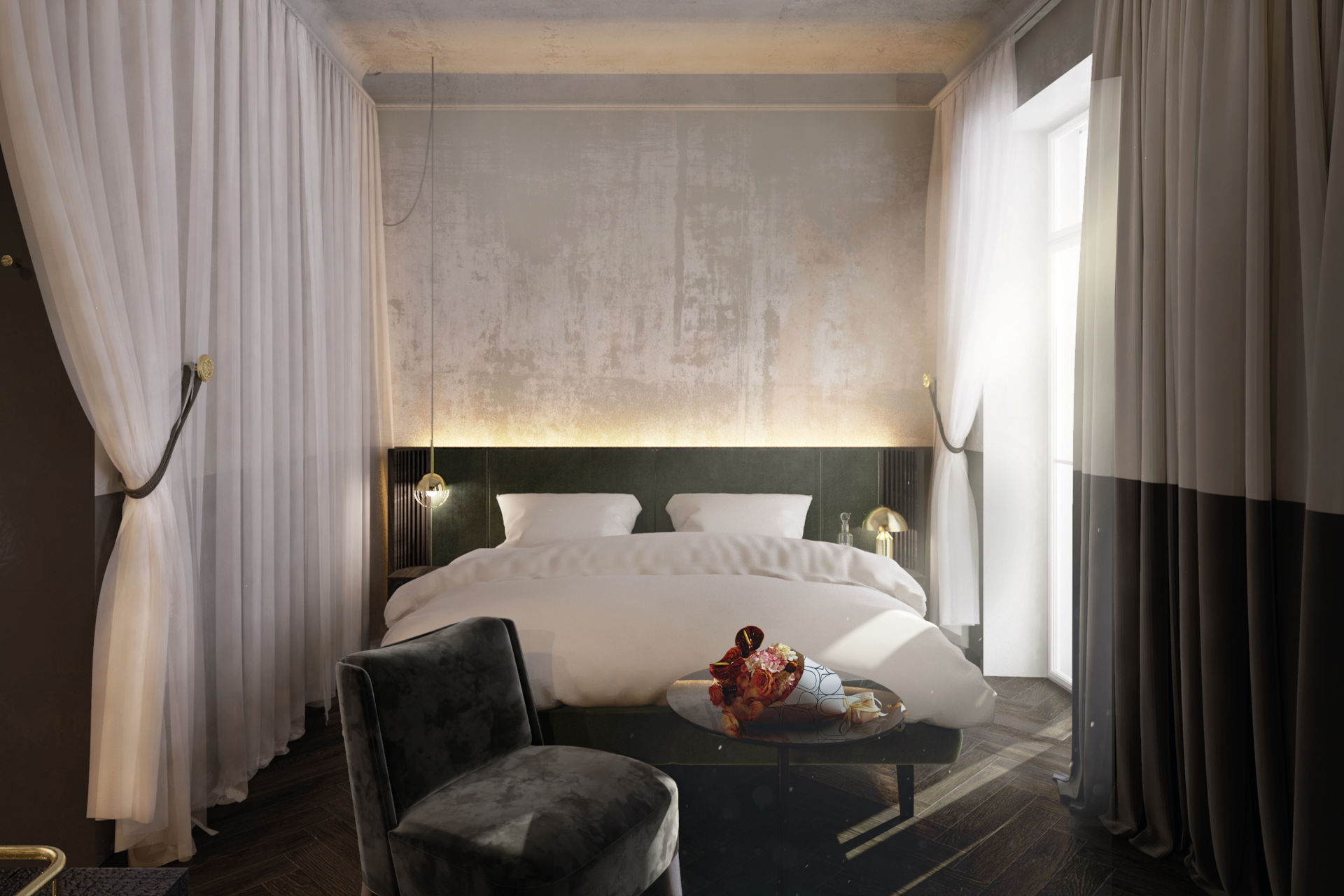 DasFünf-Sterne-Grand Hotel Straubinger am Straubingerplatz verfügt über 46 Zimmer und Suiten mit Blick über das Gasteinertal und auf den imposanten Wasserfall. Das Vier-Sterne-Hotel Badeschloss hat 102 Zimmer. © BWM Architects & Design