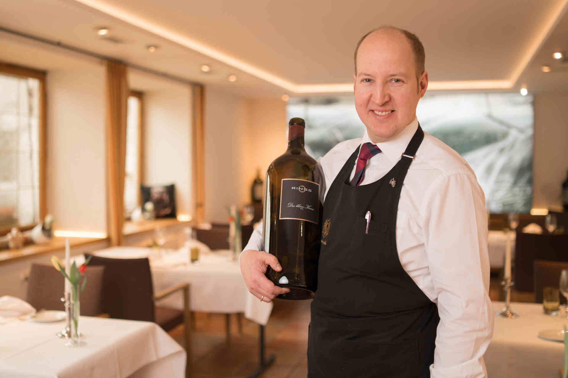 Jan Bimboes: Gastgeber und »kochender Sommelier« im »Landgasthof Adler«.© Lorenz Bee
