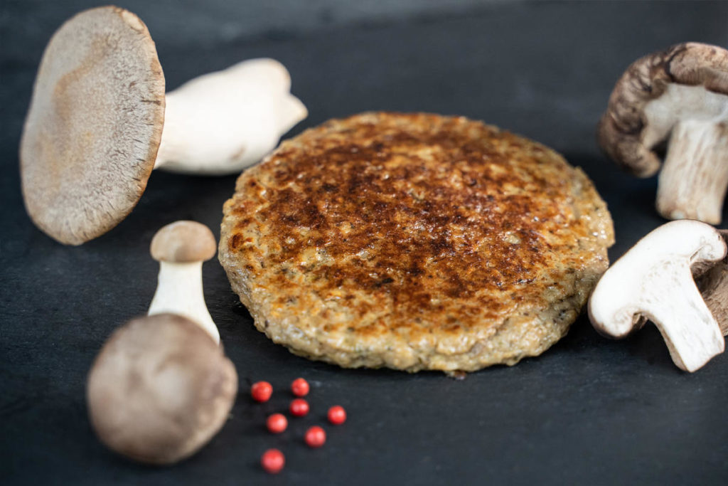 Burger-Patties Deluxe: Bio-Edelpilzen dienen als Basis. © Nolimits Digital Business GmbH