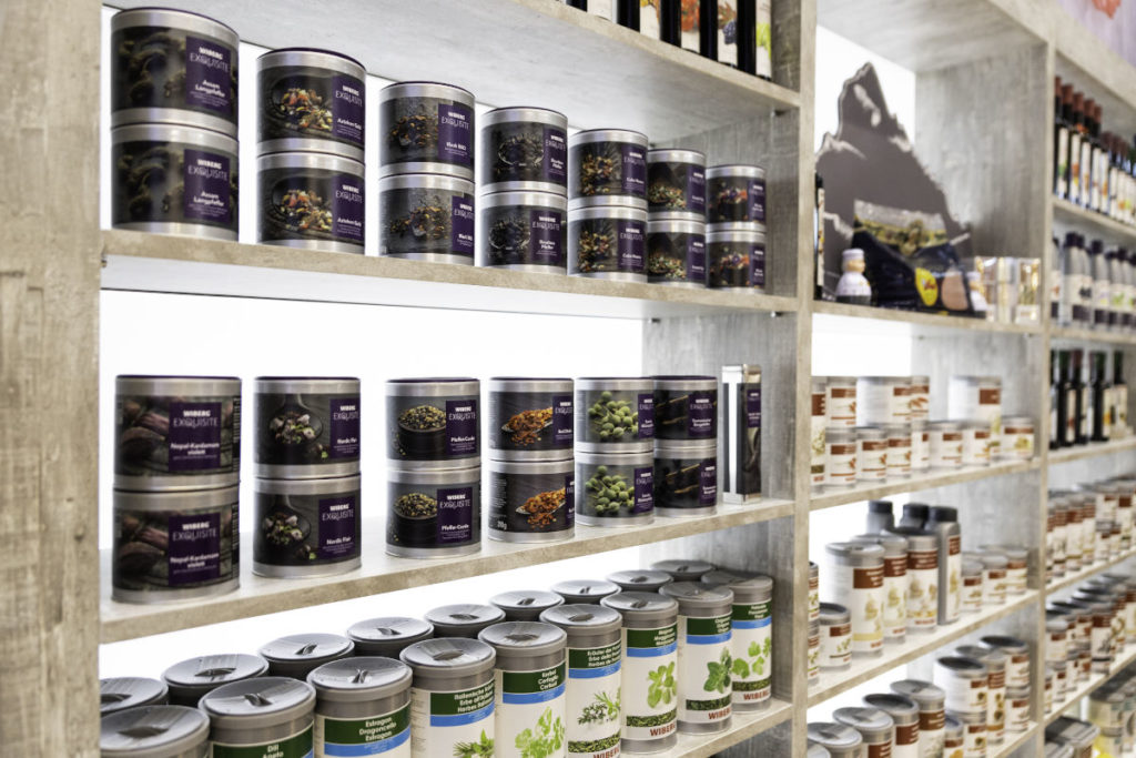 Mit wenigen Klicks öffnet sich die Welt der Wiberg Produkte. © Frutarom Savory Solutions