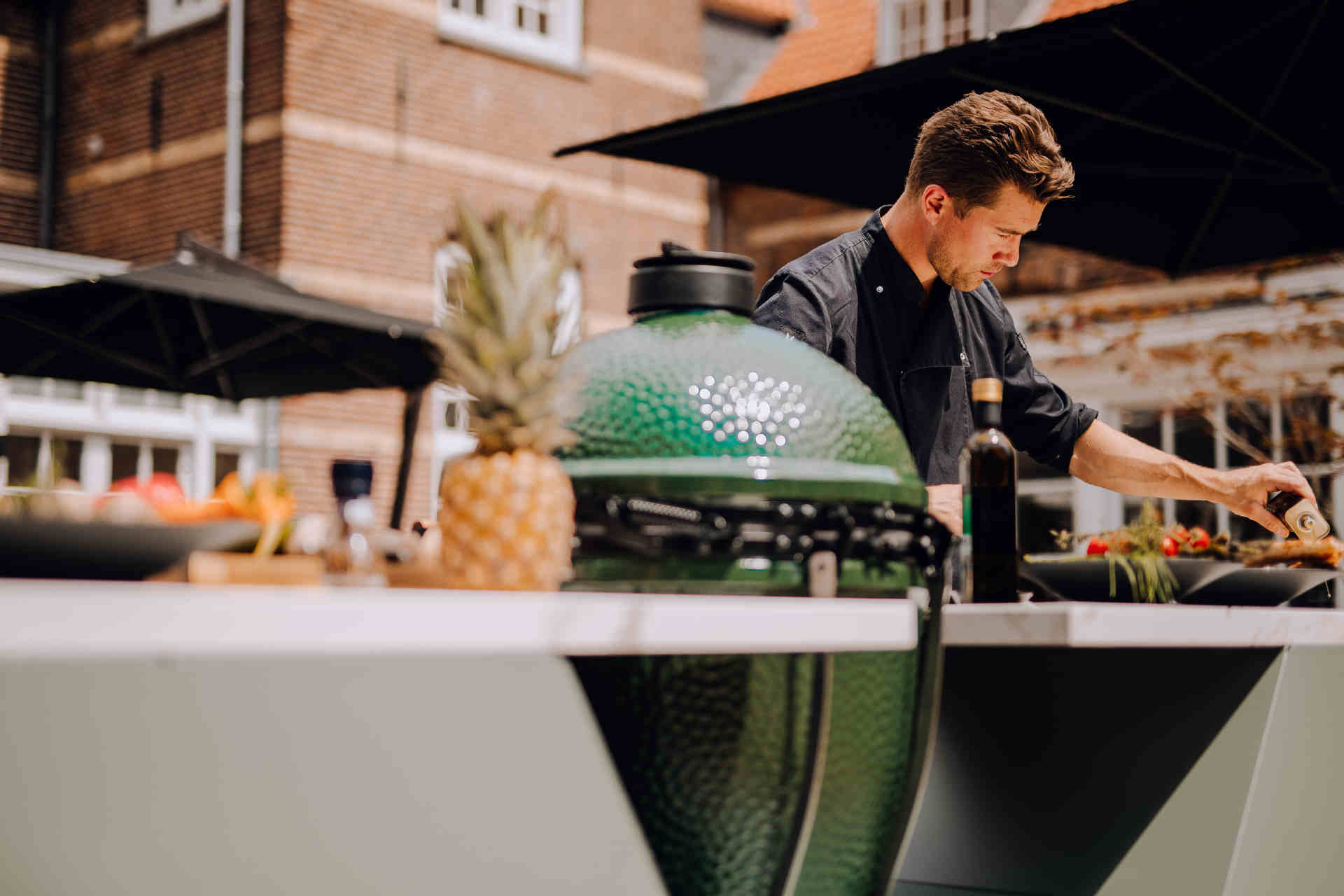 Wärmebalance und feinste Aromen verbindet das Big Green Egg. © Big Green Egg