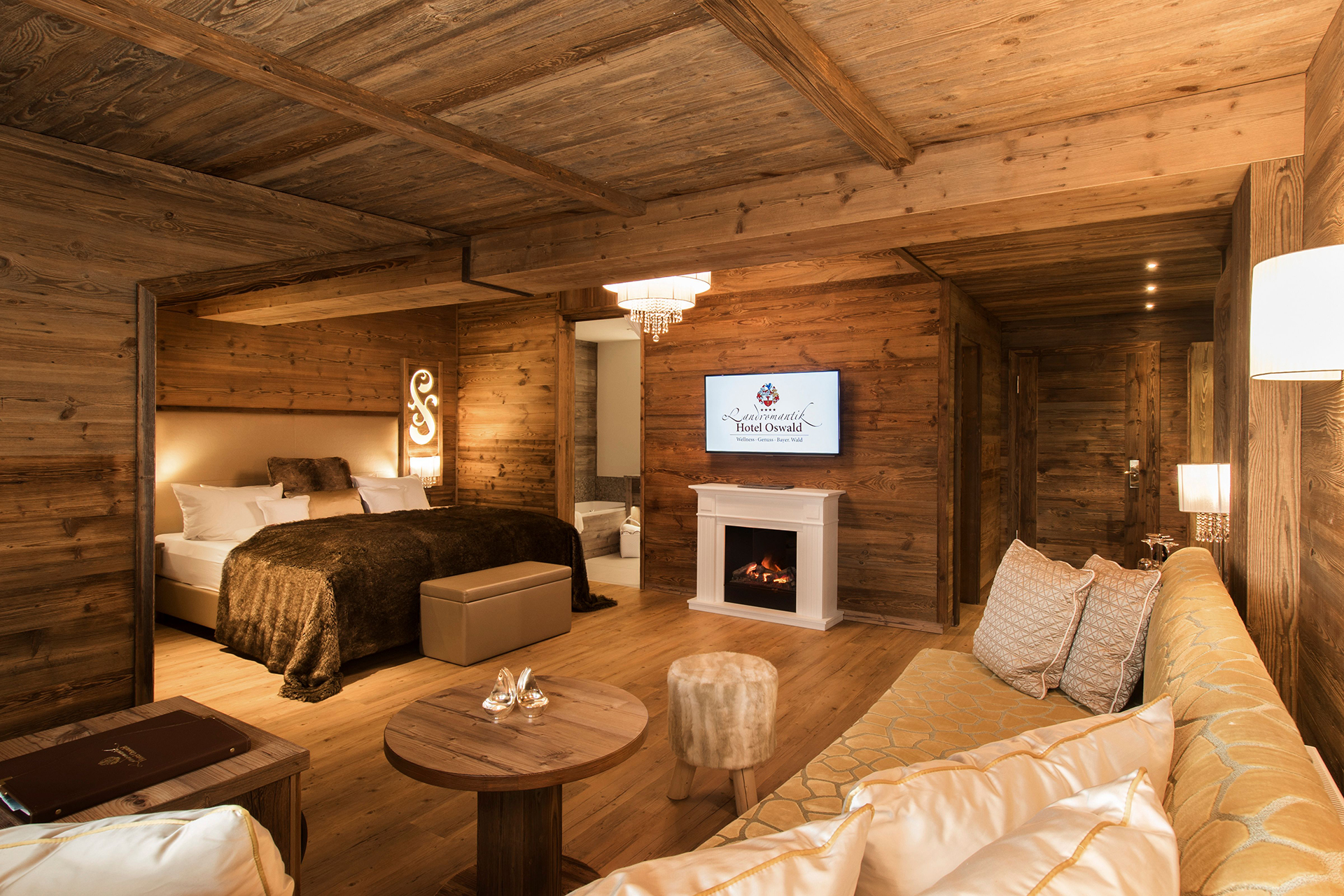 Blick in eines der Zimmer des »Landromantik Hotel Oswald«. Foto beigestellt