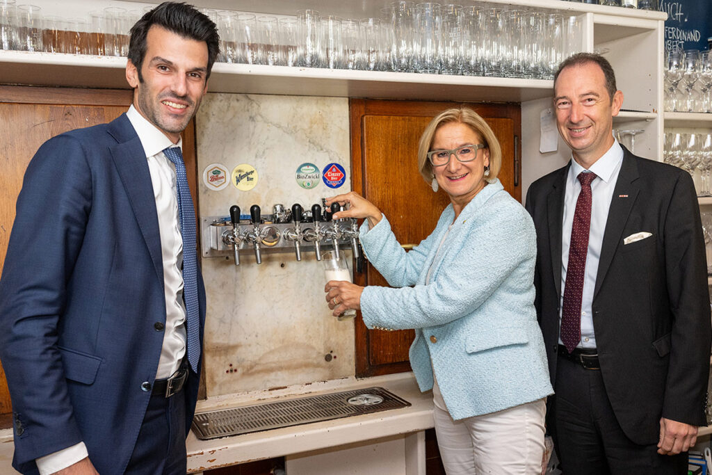 Udo Landbauer, Johanna Mikl-Leitner und Mario Pulker © NLK Burchhart