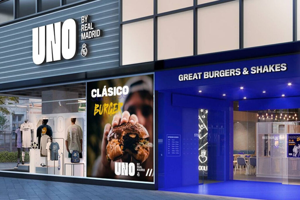 Ein »Clásico Burger« darf auf der Speisekarte natürlich nicht fehlen. © Real Madrid