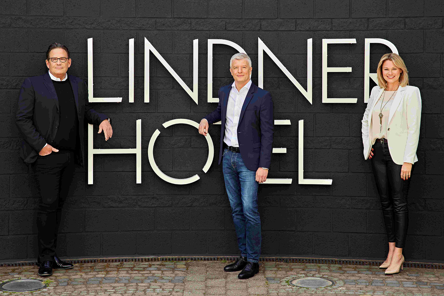 Frank Lindner, Arno Schwalie und Stefanie Brandes © Lindner Hotels AG