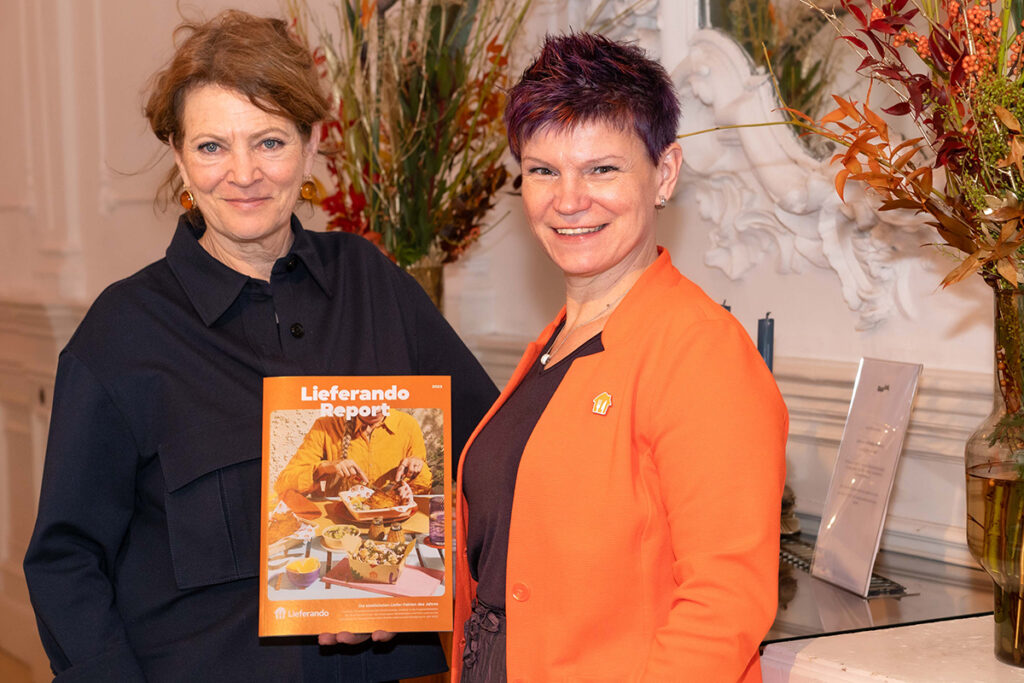 Foodtrendforscherin Hanni Rützler und Lieferando-Chefin Katharina Hauke © Lieferando