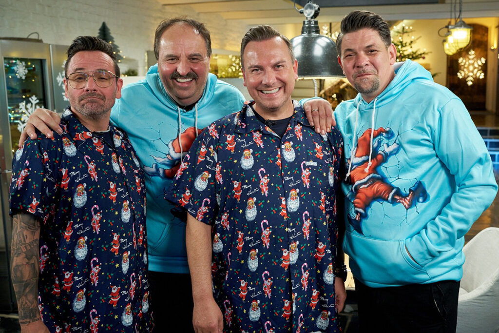 Hans Neuner, Johann Lafer, Tim Raue und Tim Mälzer © RTL/Guido Engels