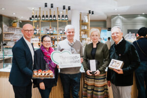 TVL-Chef Christian Contola, TVL-Obfrau Sonja Skalnik, »Parktherme«-Geschäftsführer Christian Korn, Michaela Krenn und Bürgermeiser Karl Lautner © Peter Reiter