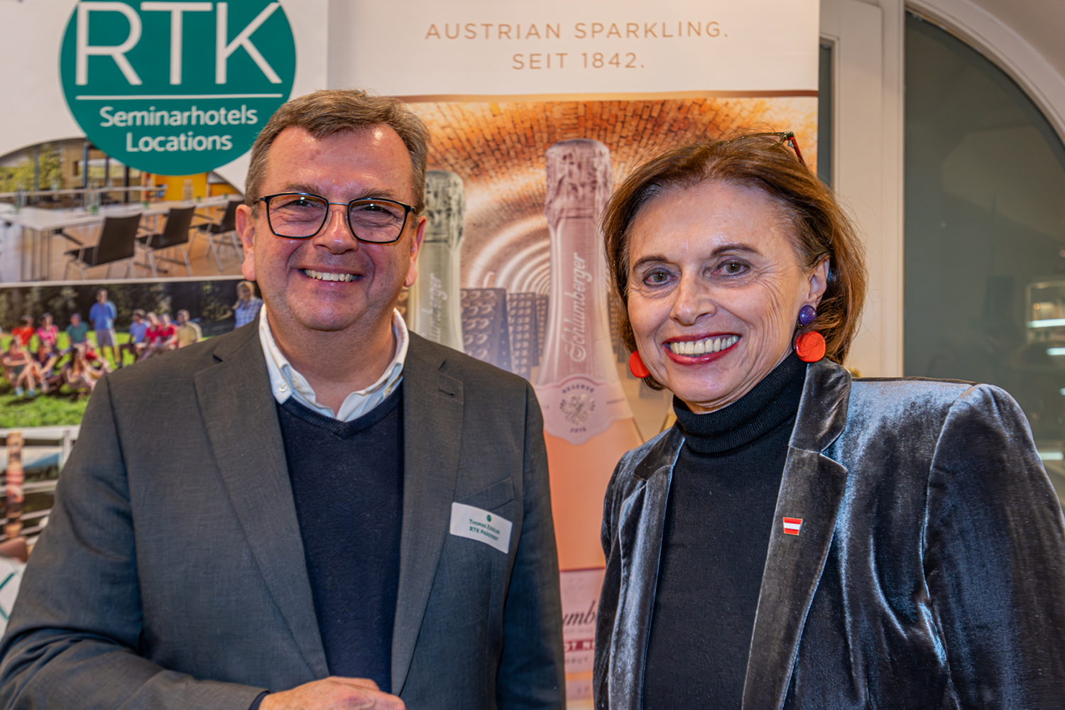 RTK-Präsident Thomas Ziegler mit Tourismus-Staatssekretärin Susanne Kraus-Winkler © RTK/Ernst Löffler