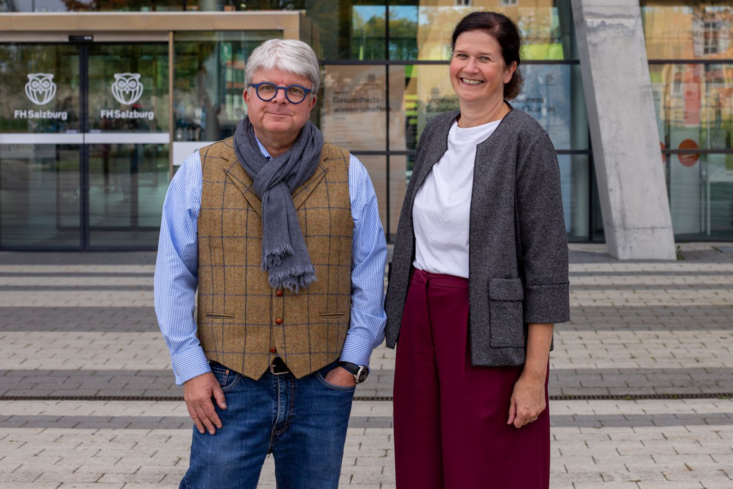 Rüdiger Niemz und Eva Brucker © FH Salzburg