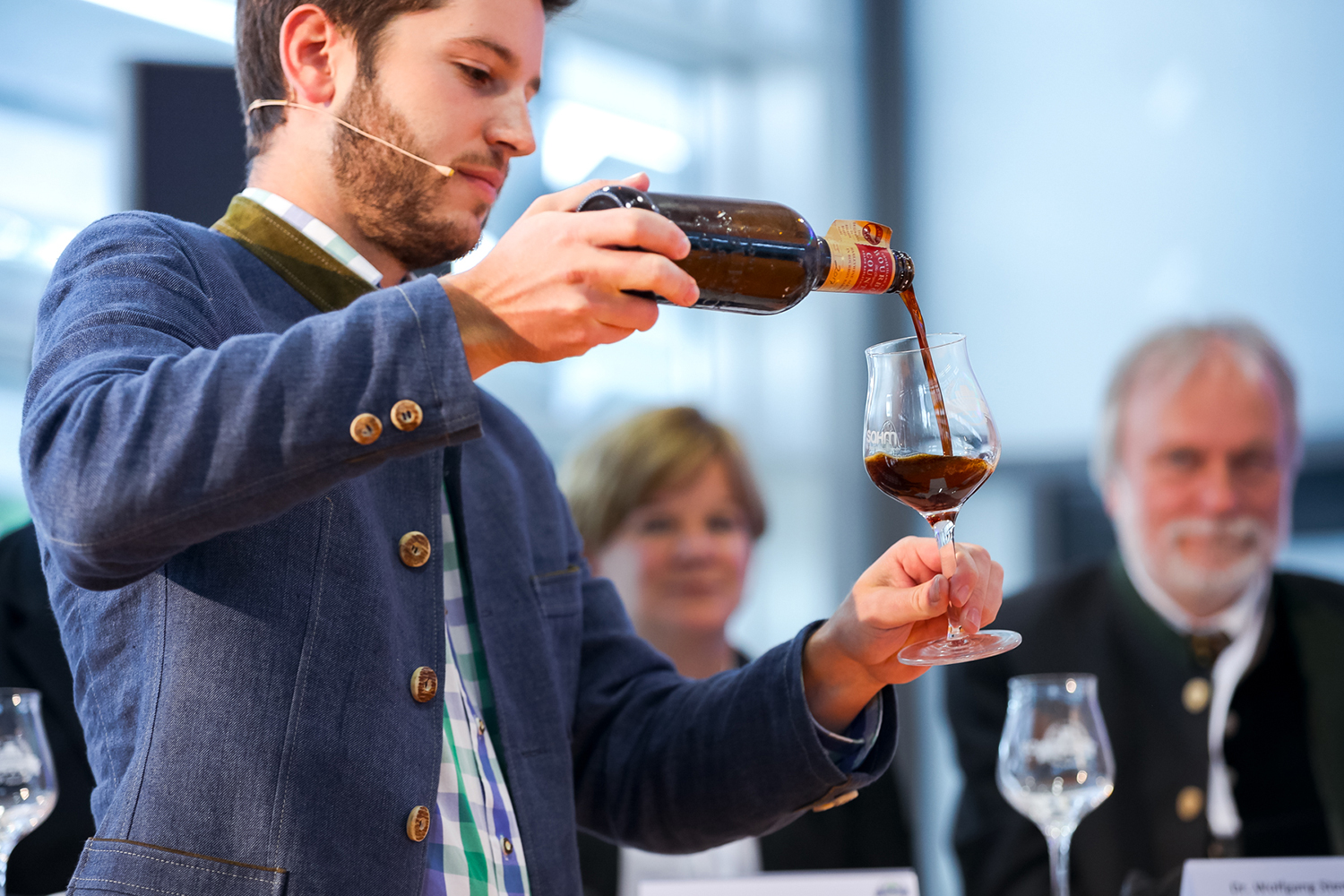 Der amtierende Bier-Sommelier-Staatsmeister und -Vizeweltmeister Felix Schiffner © Doemens
