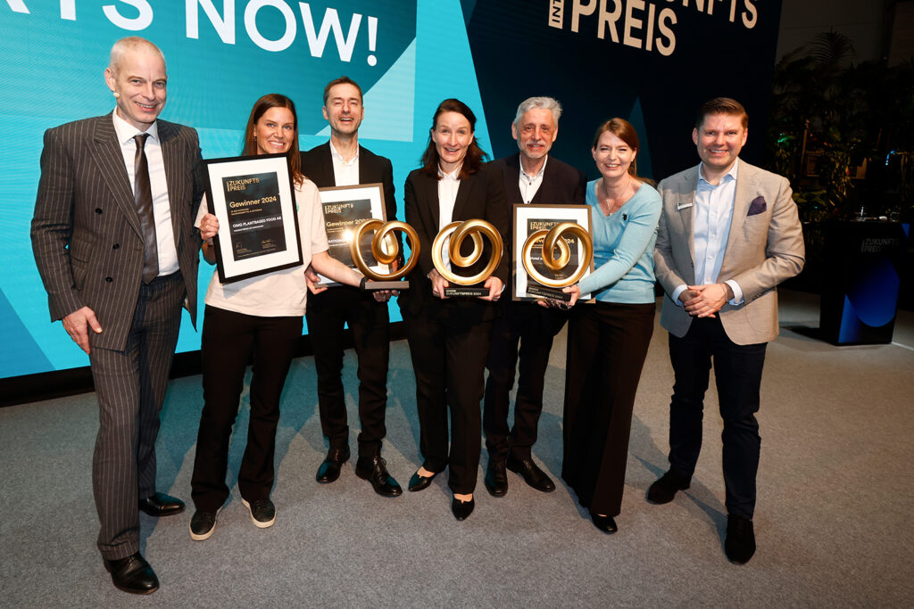 Die Gewinner:innen des »Internorga Zukunftspreises«. © Hamburg Messe & Congress