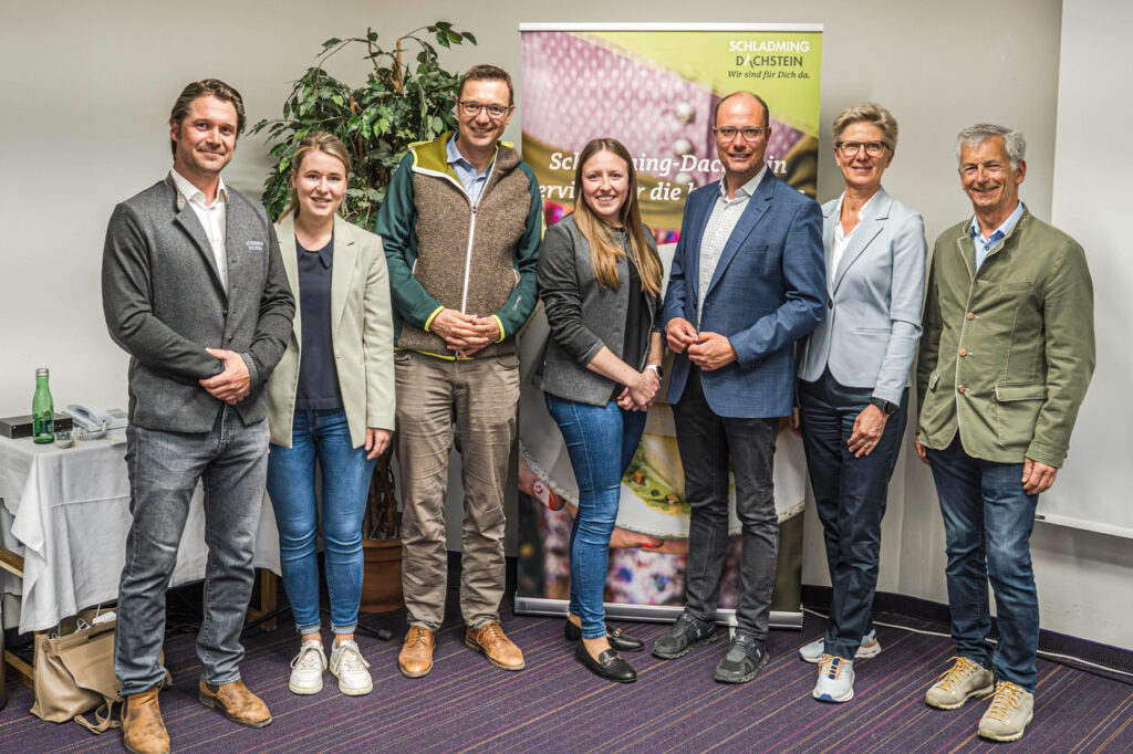 Franz Eisl, Isabell Decker, Gerhard Höflehner, Barbara Hochkönig, Mathias Schattleitner, Renate Bauer und Gottlieb Stocker. © Gerhard Pilz