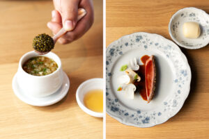 Wird im »Kato« serviert: Crab Fish Maw Soup und Aged Duck, Foto beigestellt