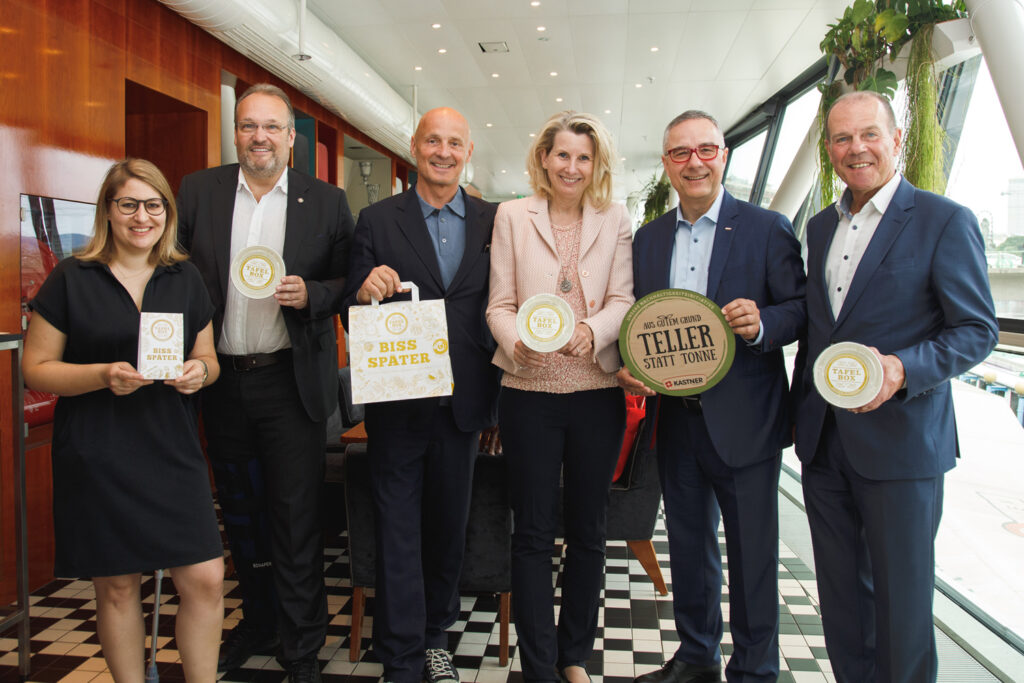 Stefanie Lehrner, Albin Lintner, Bernd Schlacher, Alexandra Gruber, Christof Kastner, Peter Dobcak © Die Tafel Österreich/APA-Fotoservice/Rastegar