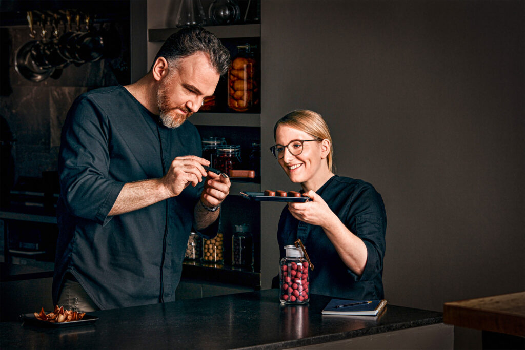 René Frank und Julia Leitner vom »Restaurant Coda« © Claudia Goedke