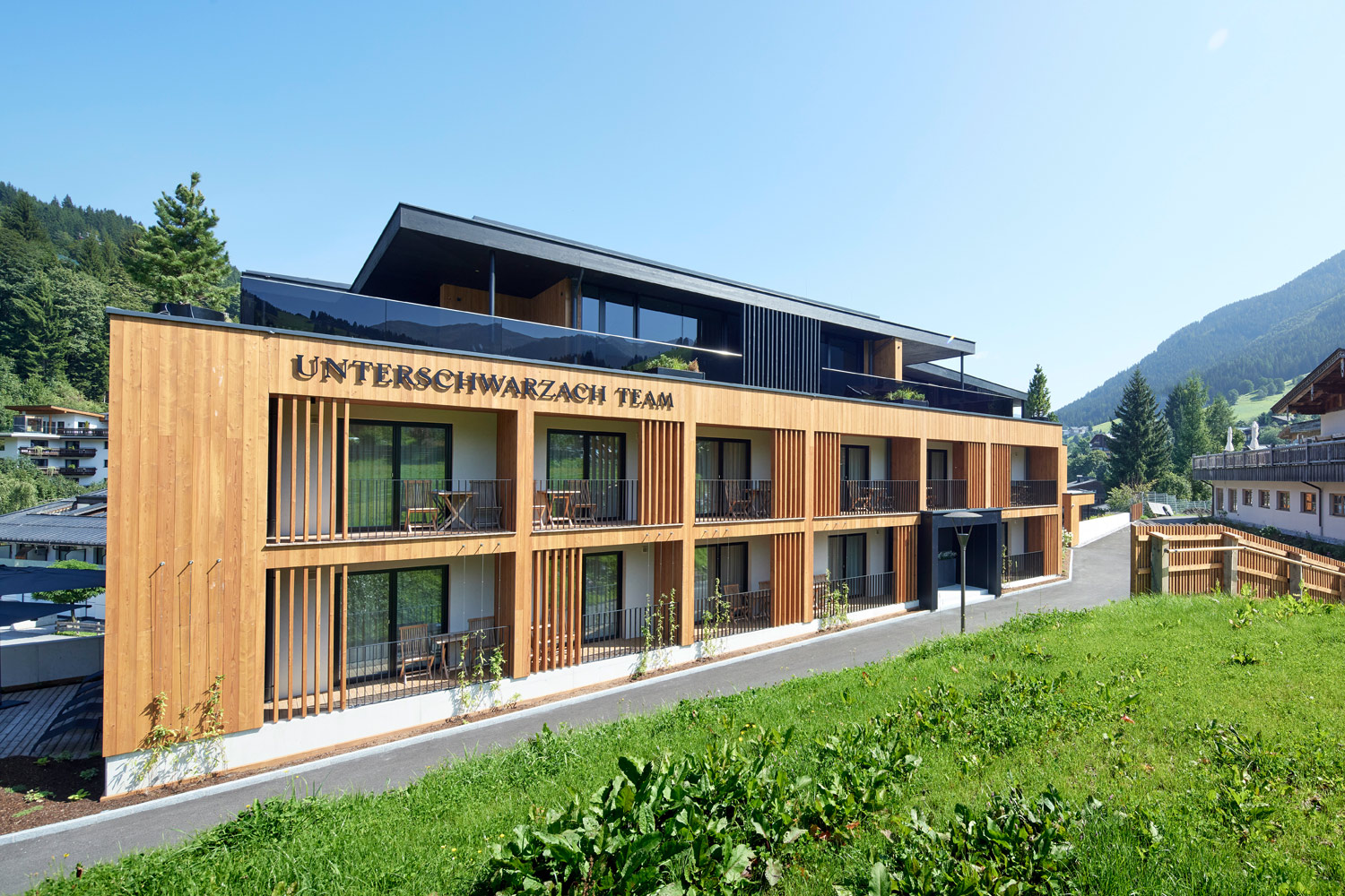 Das neue Teamhaus © Unterschwarzachhof/huber-fotografie.at
