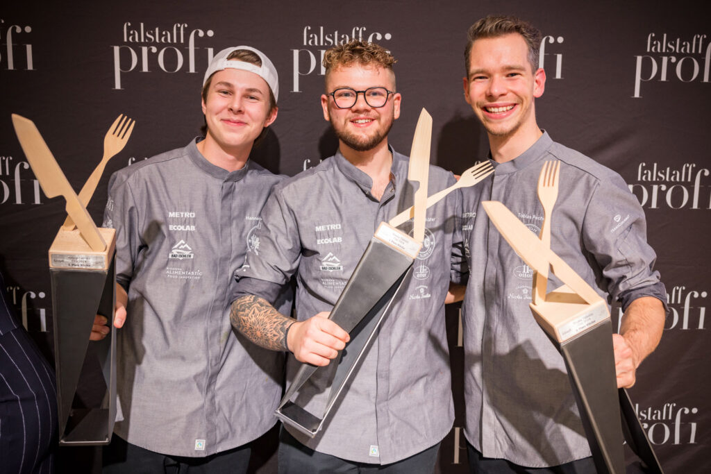 Die Top 3 in der Kategorie »Küche«: Hannes Sortsch, Dominik Schäfer und Tobias Pecher. © Wildbild