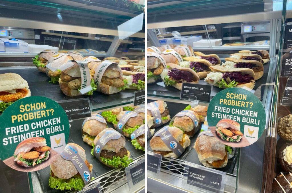 Die »Wienerwald«-Produkte gibt es in den Tankstellen auch zum Mitnehmen. © Wienerwald Deutschland